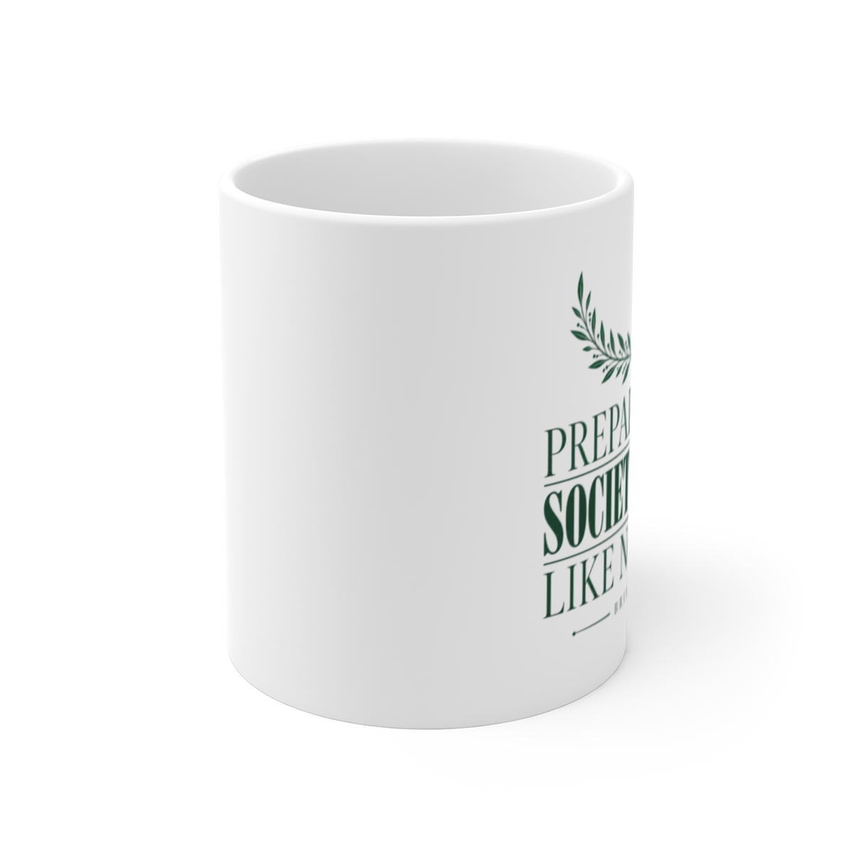 Bridgerton "Prepare For A Society Season Like No Other" White Mug - alternate angle 1, merchandise