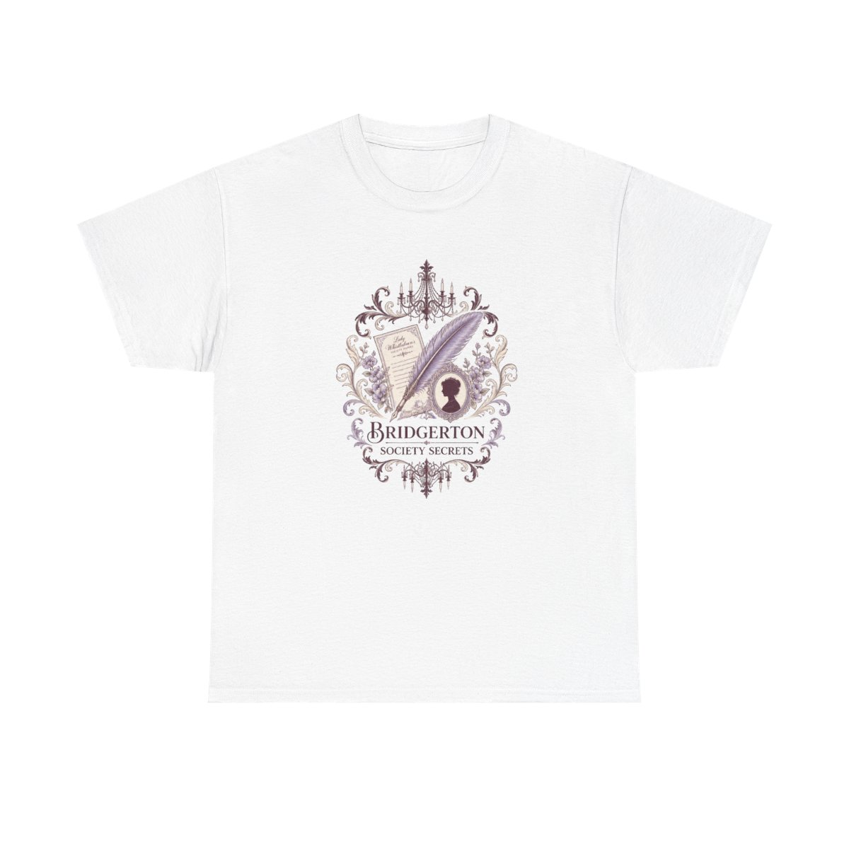 Bridgerton "Bridgerton Society Secrets" Unisex Tee - alternate angle 2, merchandise