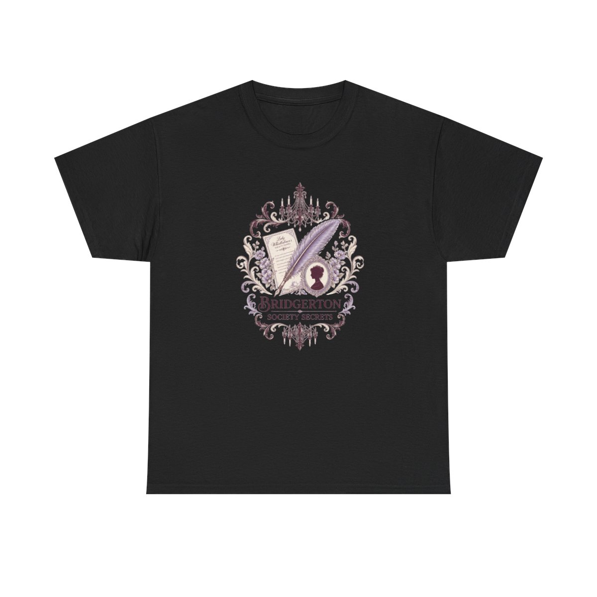 Bridgerton "Bridgerton Society Secrets" Unisex Tee - alternate angle 3, merchandise